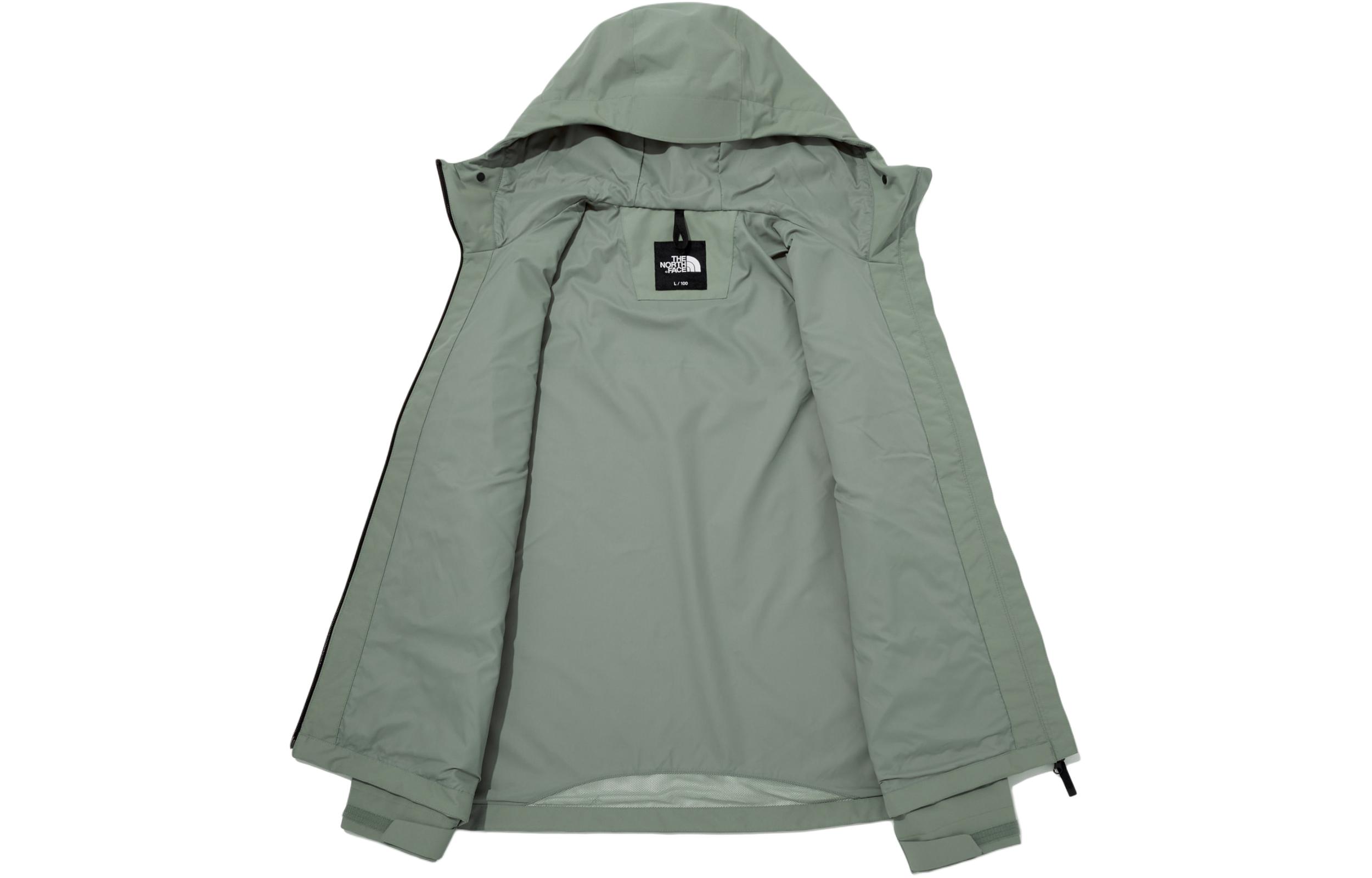 TNF Mountain Logo Olive Green Hooded Jacket Unisex NJ2HQ01A 圖 4
