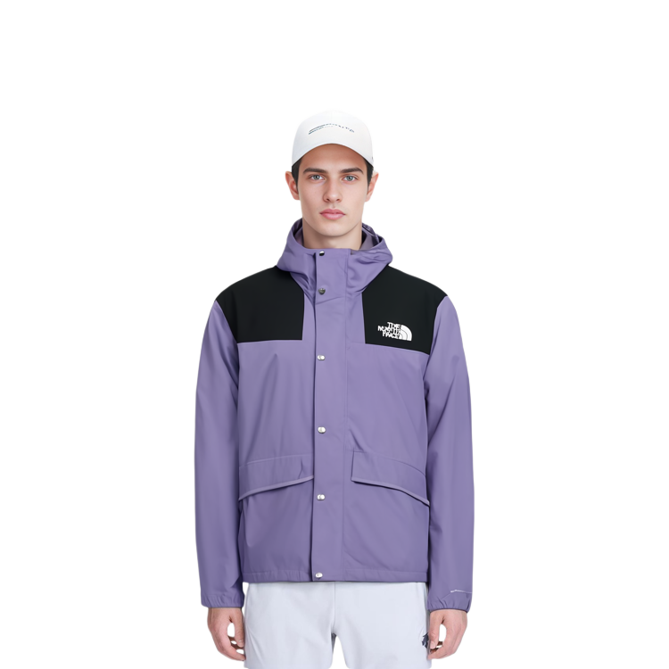 TNF Mountain Logo Printed Hoodie Jacket Purple Lavender NF0A5J4E-LK3 圖 5