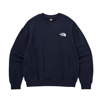 TNF Mountain Peak Crewneck Sweatshirt Blue Long Sleeve NM5MQ03C