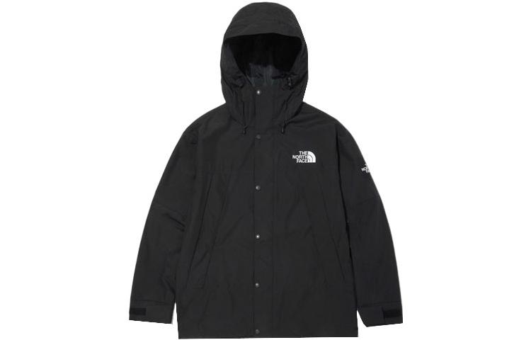 TNF Mountain Solid Black Hooded Jacket Unisex NJ3BN00J