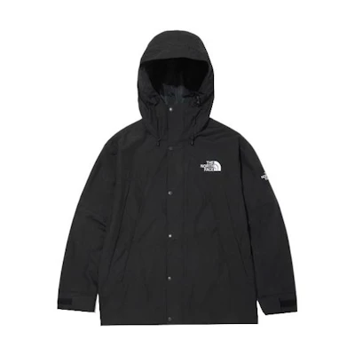 TNF Mountain Solid Black Hooded Jacket Unisex NJ3BN00J