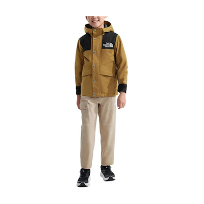 TNF Mountain Waterproof Hooded Jacket Brown Youth NF0A899A-YW2