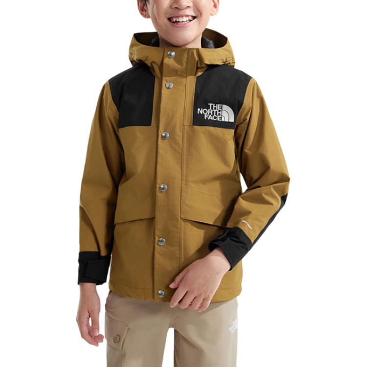 TNF Mountain Waterproof Hooded Jacket Brown Youth NF0A899A-YW2 圖 4