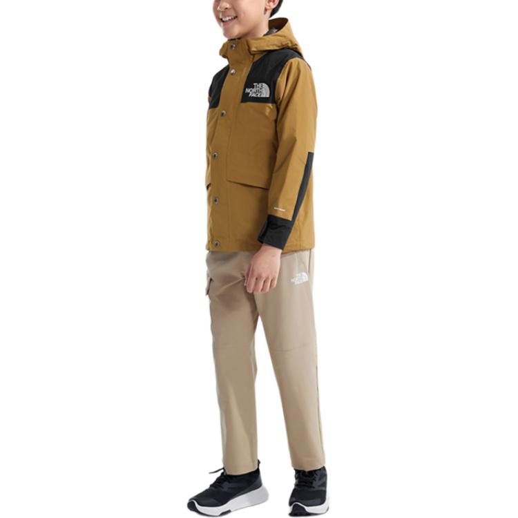 TNF Mountain Waterproof Hooded Jacket Brown Youth NF0A899A-YW2 圖 5