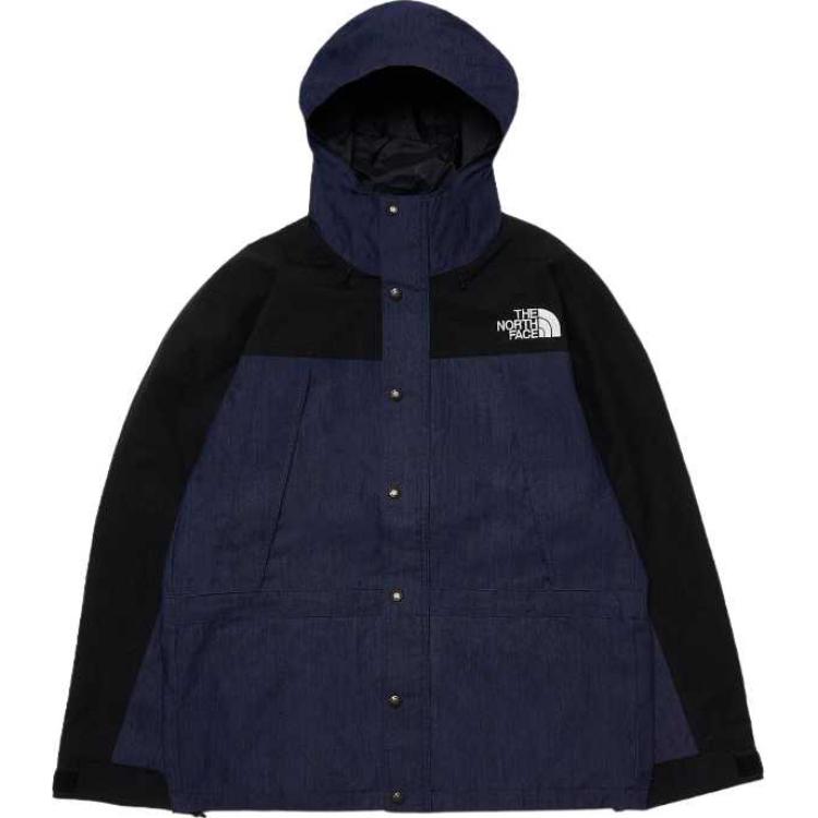 TNF Mountain Windbreaker Unisex Blue Jacket with Hood NP12032