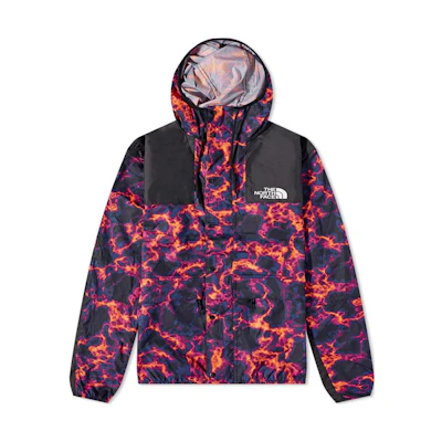 TNF Multi-Color Logo Print Hooded Jacket with Hidden Zipper NF00CH37-29K