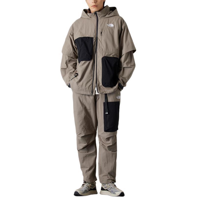 The North Face Multi-Pocket Colorblock Hooded Jacket - Gray NF0A8A8C-1L2