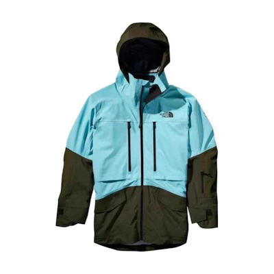 TNF Multi-Pocket Colorblock Zip Hoodie Jacket Blue NF0A5ACH-1J5