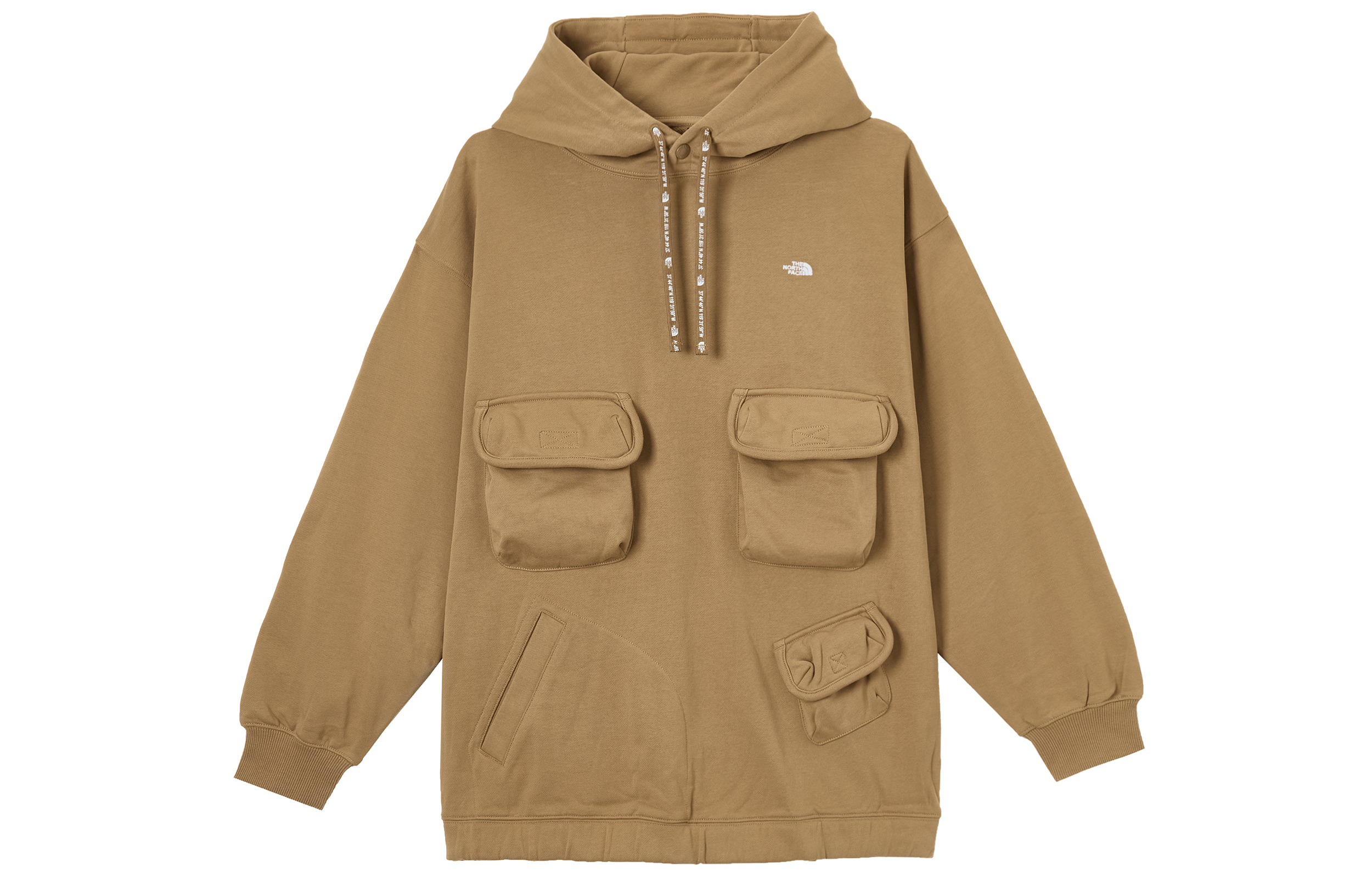 The North Face Multi-Pocket Sports Sweatshirt Unisex Couple Style Khaki NF0A81LL-173