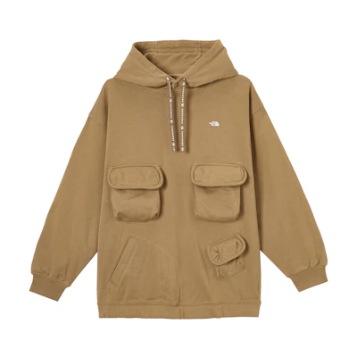 TNF Multi-Pocket Sports Sweatshirt Unisex Couple Style Khaki NF0A81LL-173