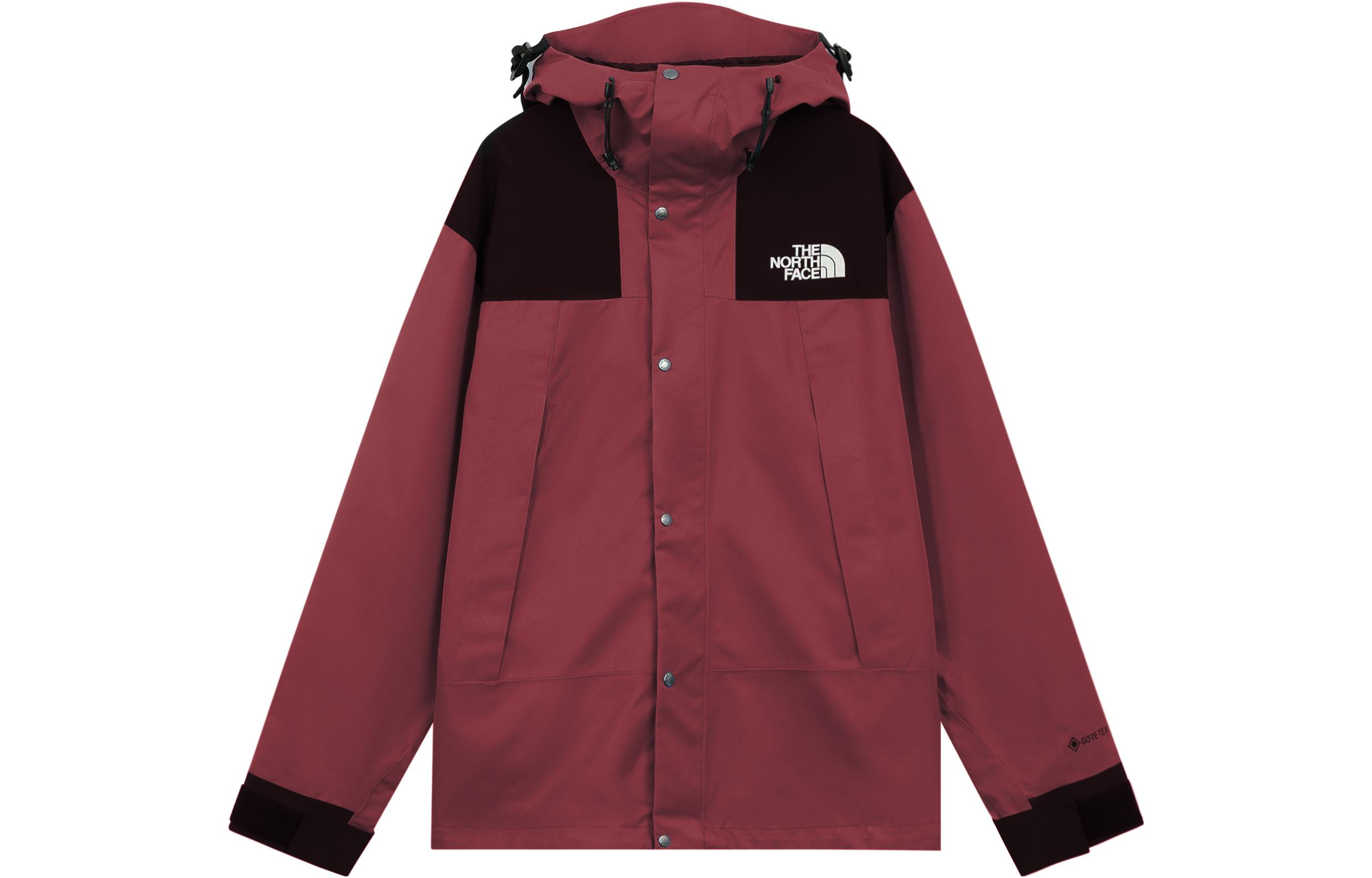 TNF Multi Granby Logo Embroidered Hooded Jacket Burgundy Unisex NI2GN10B