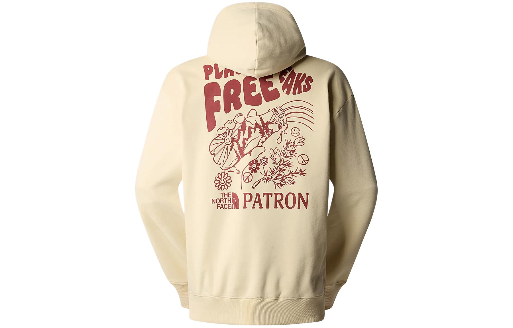 TNF Nature Hoodie Letter Print Pullover Khaki Hoodie NF0A87DV-3X4