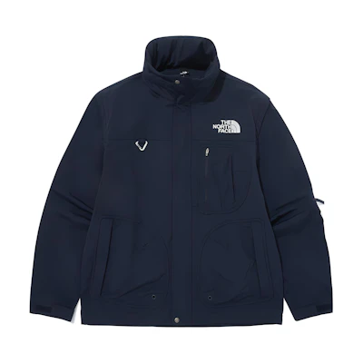 TNF Navy Blue 2-in-1 Detachable Vest Windproof Waterproof Jacket SS24 Unisex NJ3BQ06A