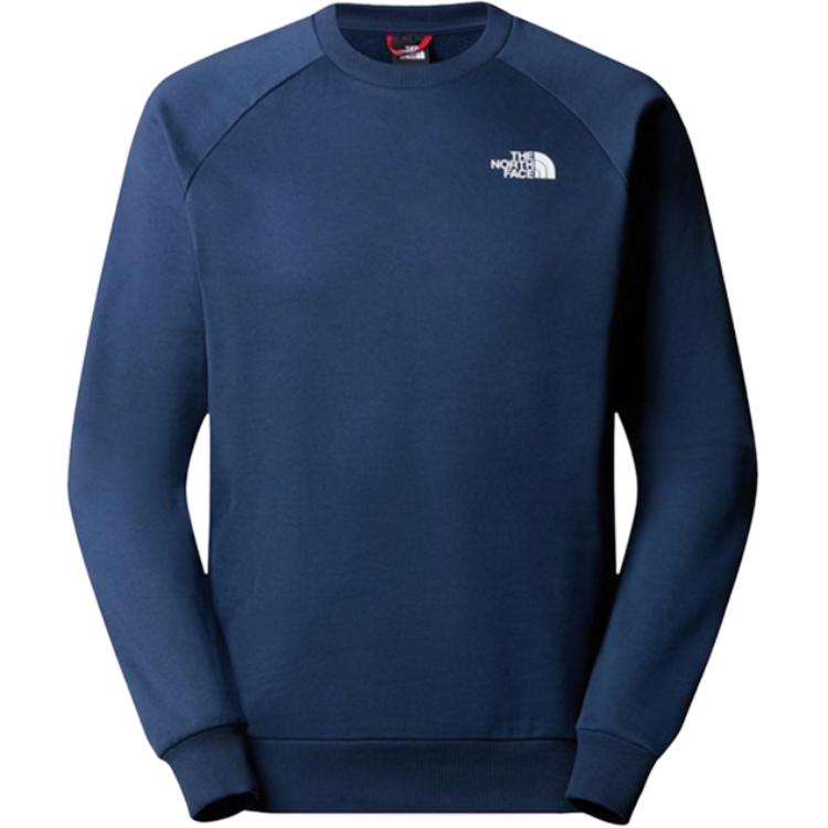 TNF Navy Blue Crewneck Logo Sweatshirt with Raglan Sleeves NF0A4SZ9-8K2