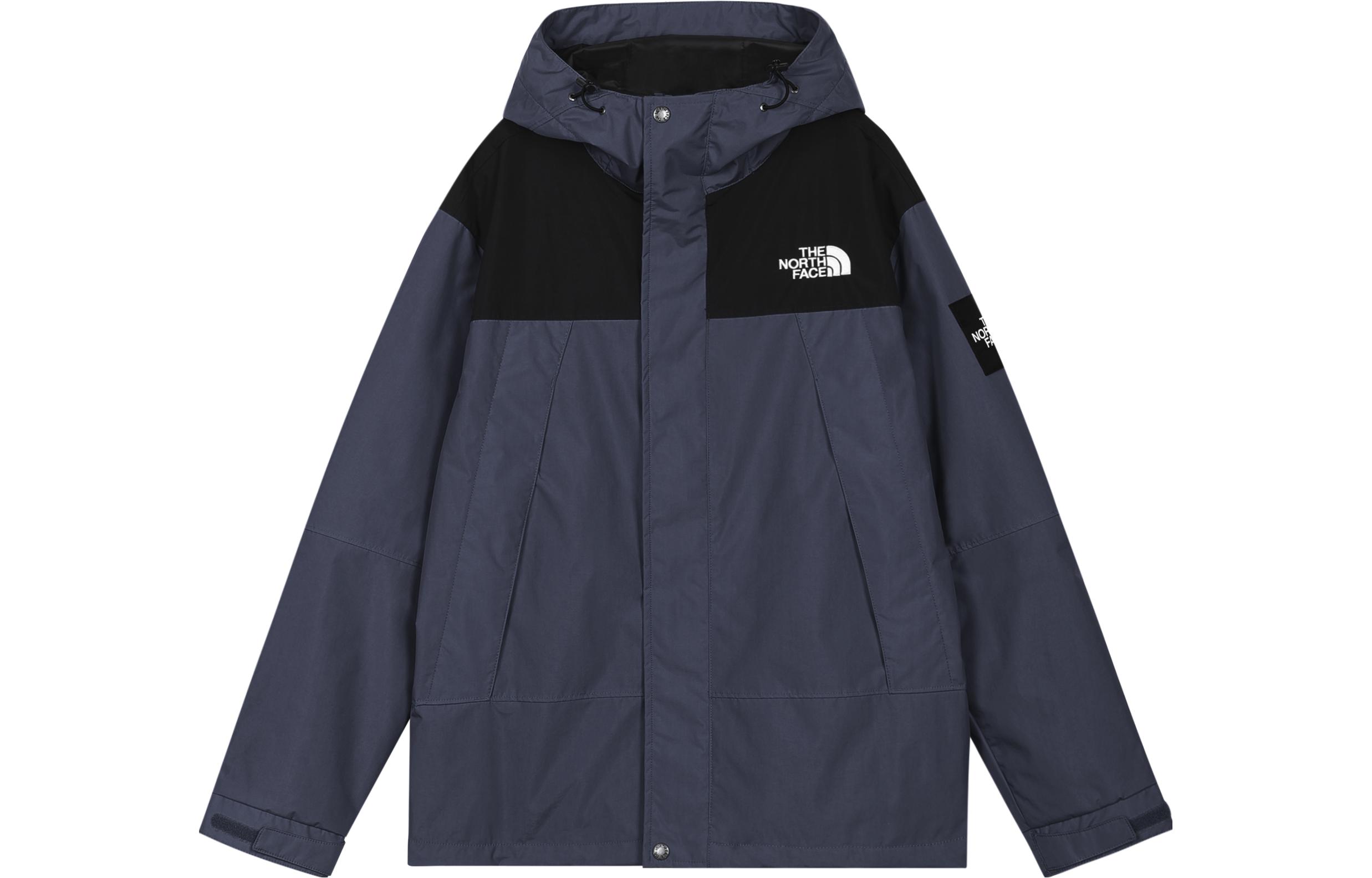 TNF Navy Blue Embroidered Logo Hoodie Jacket Casual Style NI3BN61K
