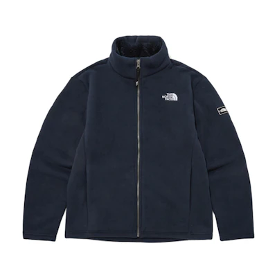 TNF Navy Blue Embroidered Logo Zip-Up Jacket NJ4FP66B