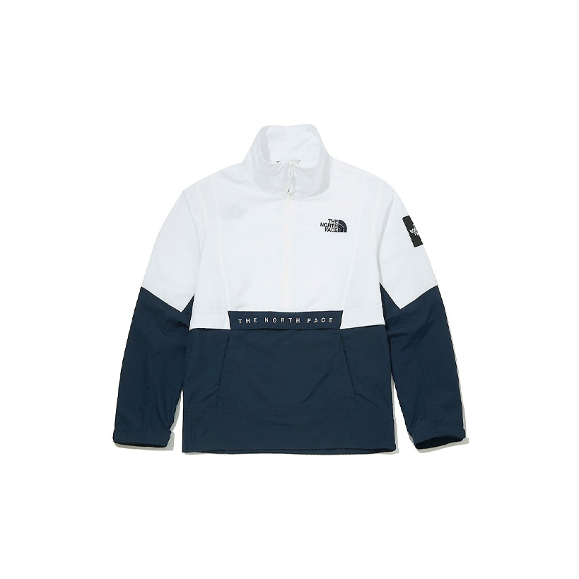 TNF Navy Blue Half-Zip Pullover Jacket Unisex Outdoor Embroidered NA4HM03K