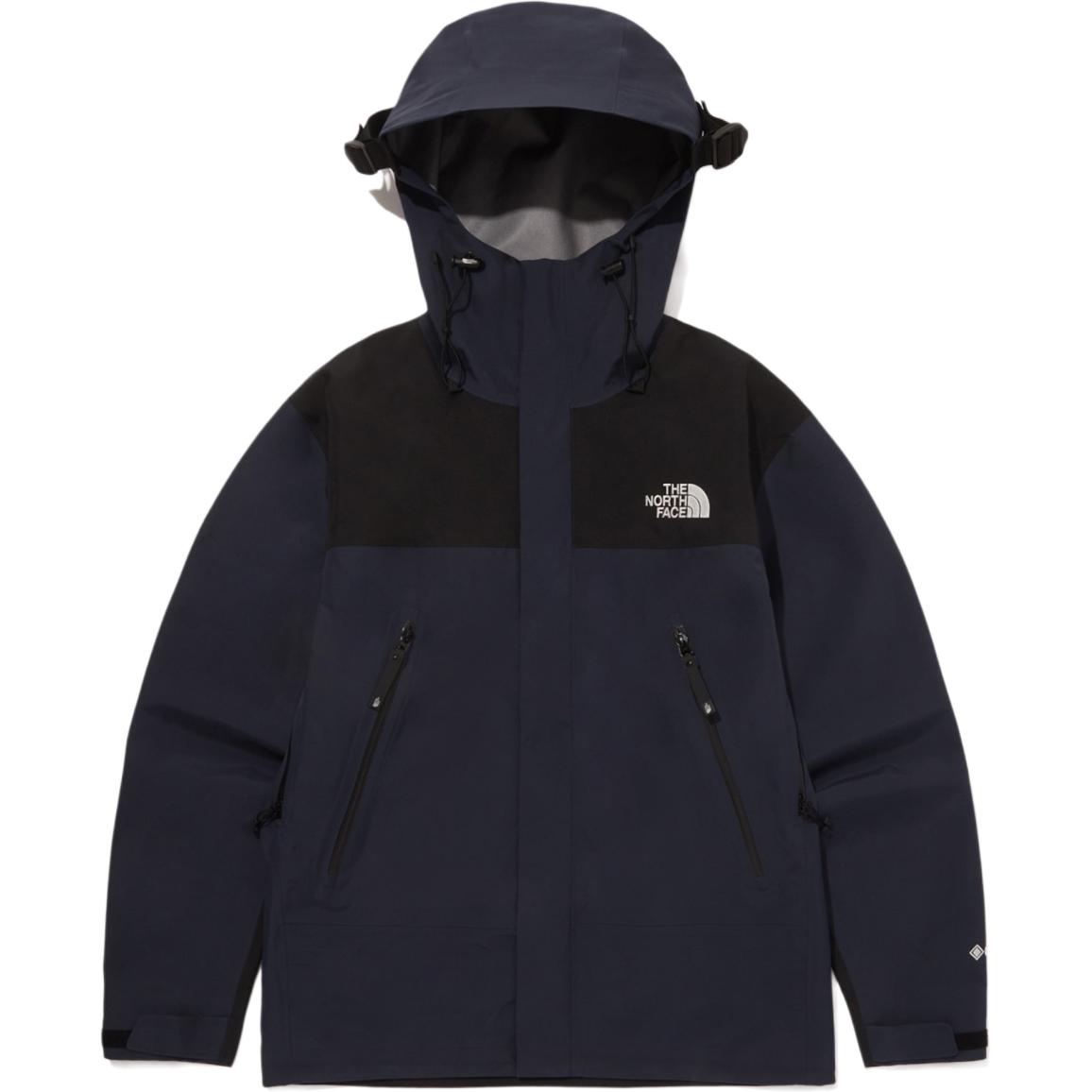 TNF Navy Blue Logo Patchwork Hoodie Jacket Unisex NJ2GQ51B