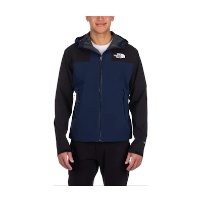TNF Navy Blue Logo Print Colorblock Hooded Jacket NF0A55WE-8K2