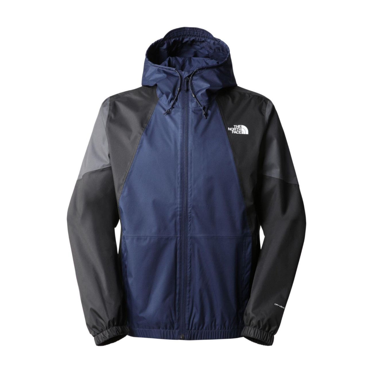 TNF Navy Blue Logo Print Zip-Up Hoodie Jacket NF0A493E