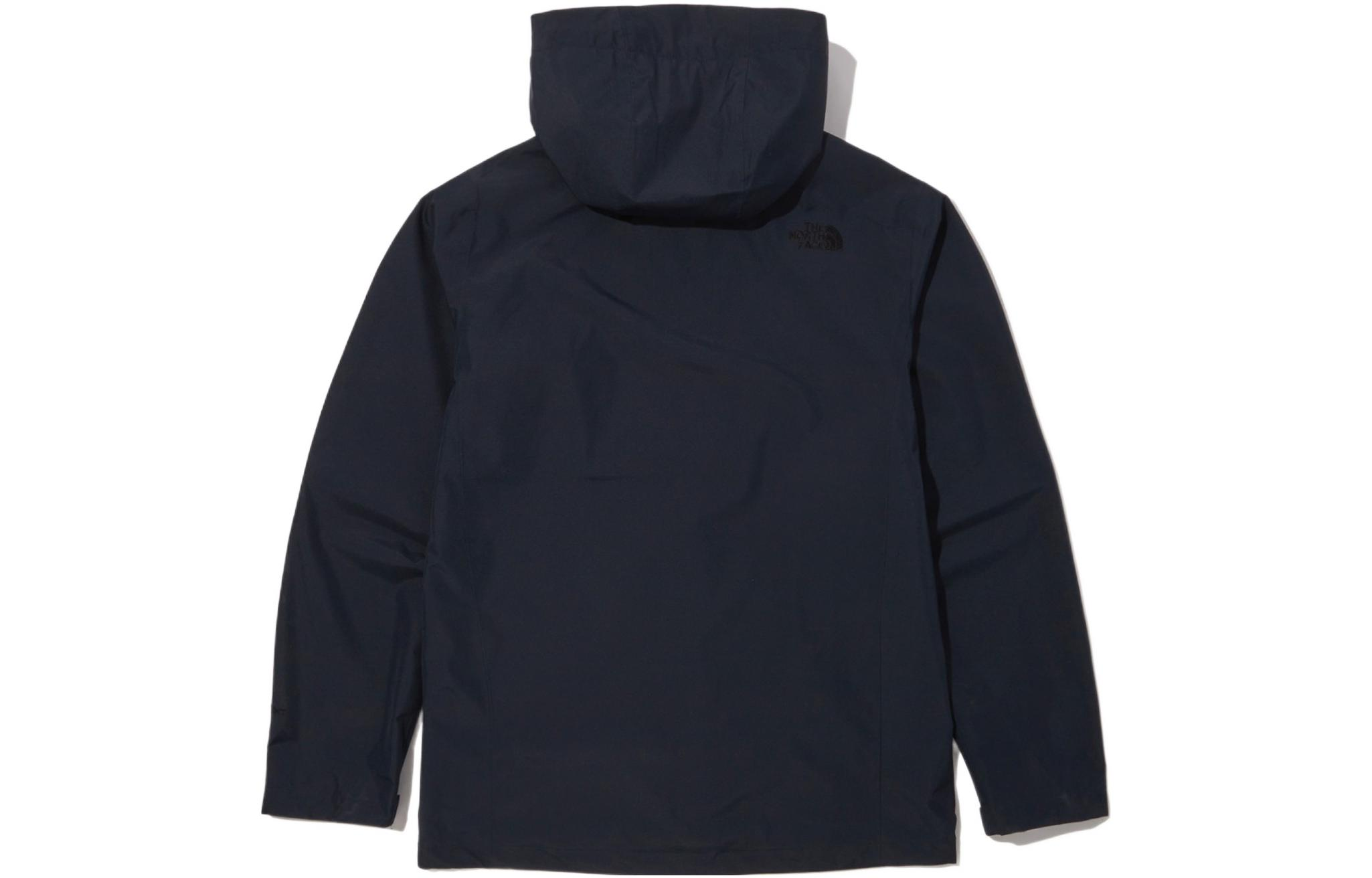 TNF Navy Blue Solid Logo Embroidered Hoodie Jacket NJ2HN52B 圖 3