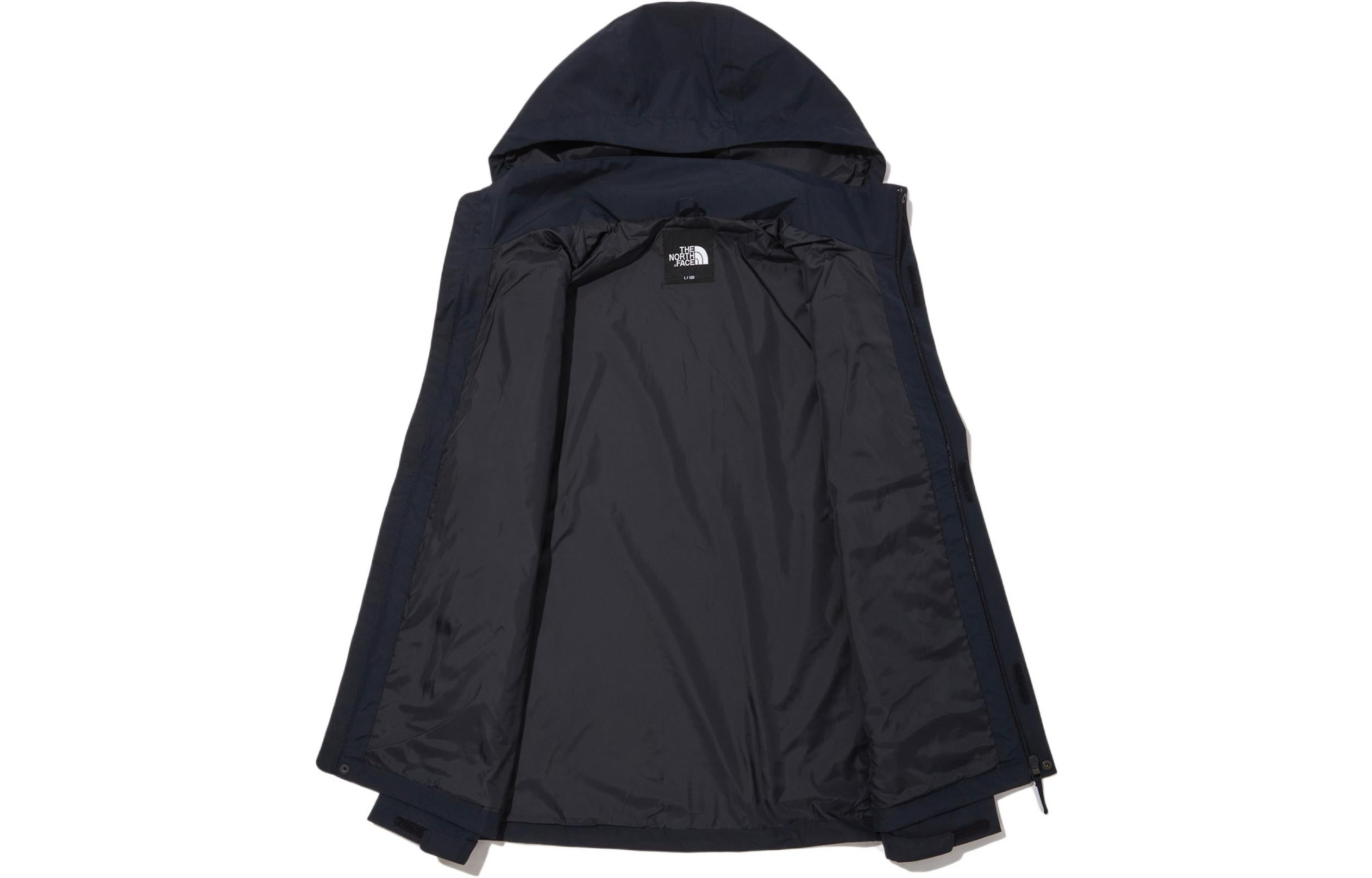 TNF Navy Blue Solid Logo Embroidered Hoodie Jacket NJ2HN52B 圖 4