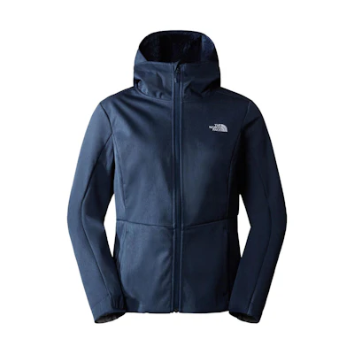 TNF Navy Blue Solid Logo Softshell Jacket with Hoodie NF0A3Y1K-8P6