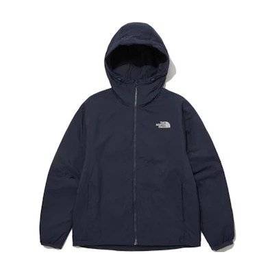 TNF Navy Blue Unisex Hoodie Logo Print Long Sleeve Jacket NJ3NP70C
