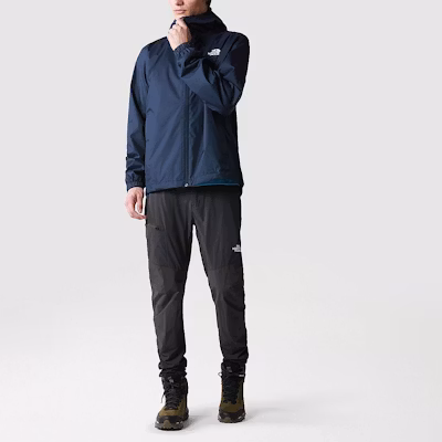 The North Face Navy Blue Waterproof Windproof Outdoor Jacket with Logo NF00A8AZ-8K2 Cheap The North Face Navy Blue Waterproof Windproof Outdoor Jacket with Logo NF00A8AZ-8K2
