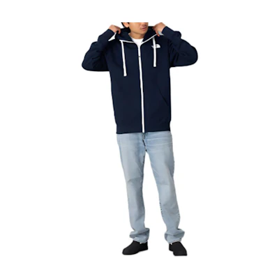 TNF Navy Blue Zip-Up Hoodie Jacket Unisex NT12442UN