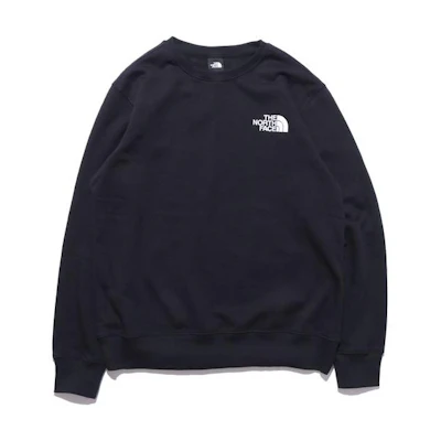 TNF Navy Crewneck Sweatshirt with Colorblock Logo Print NF0A47GQ-8K2