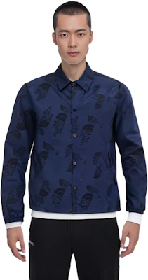 The North Face Navy Logo Button-Up Shirt Jacket - Fall Collection NF0A7QTN-8Q4 2