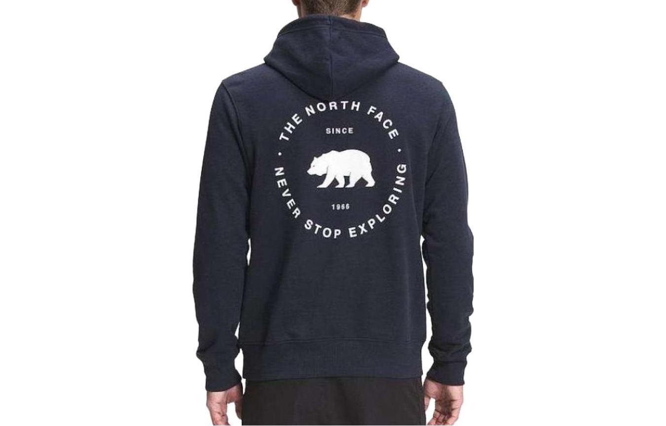TNF Navy Logo Print Pullover Hoodie NF0A7R8H-RG1