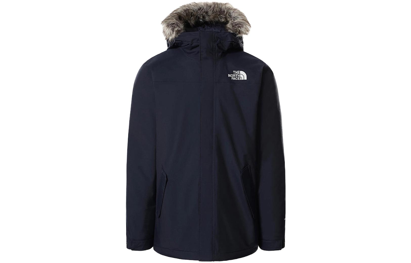 TNF Navy Waterproof Windproof Jacket with Detachable Fur Hood NF0A4M8H-H2G