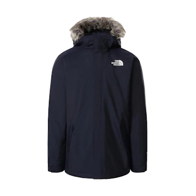 TNF Navy Waterproof Windproof Jacket with Detachable Fur Hood NF0A4M8H-H2G