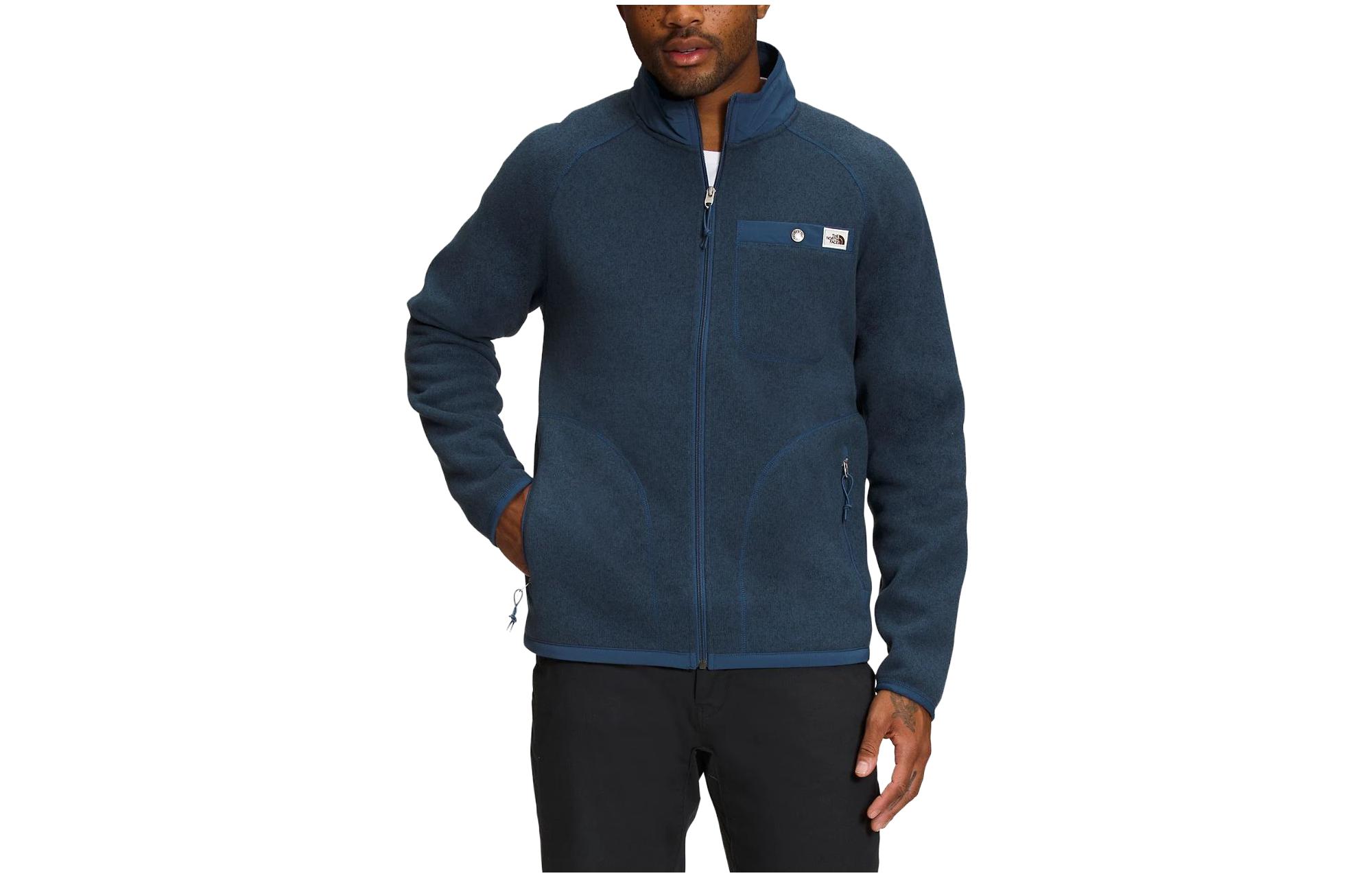 TNF Navy Zip-Up Jacket with Stand Collar Long Sleeves NF0A5GL1-HKW 圖 2