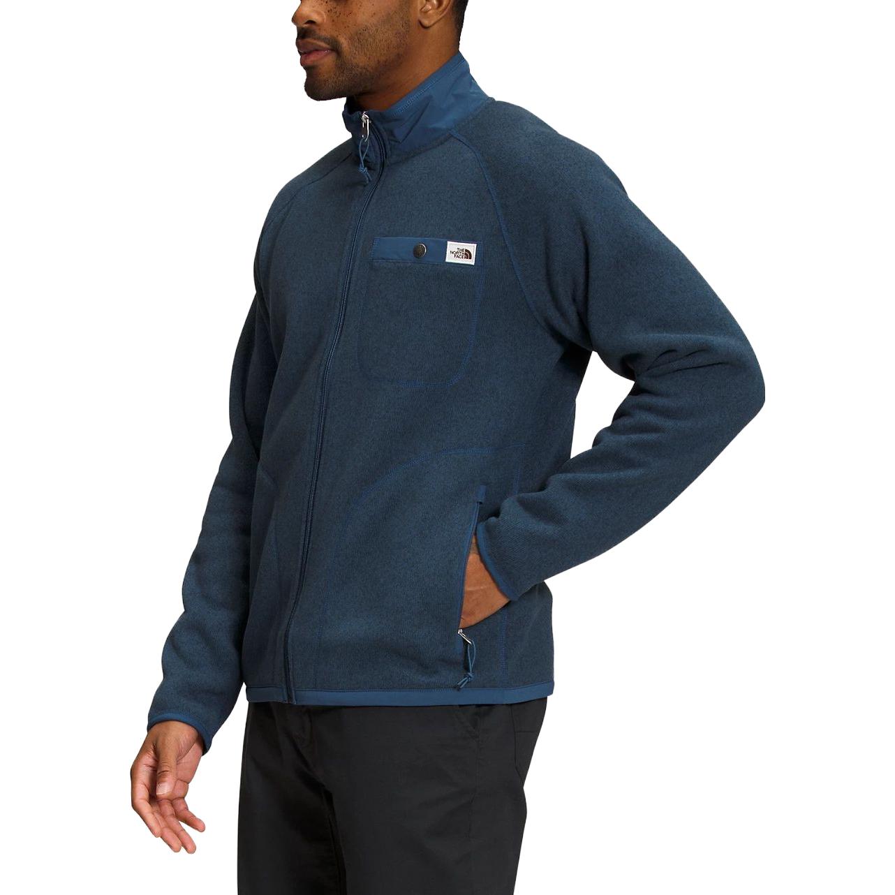 TNF Navy Zip-Up Jacket with Stand Collar Long Sleeves NF0A5GL1-HKW 圖 4