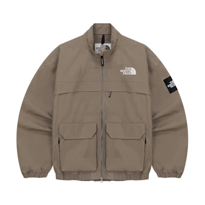 TNF Neilton Beige Outdoor Jacket with Logo Print NJ3BQ51L