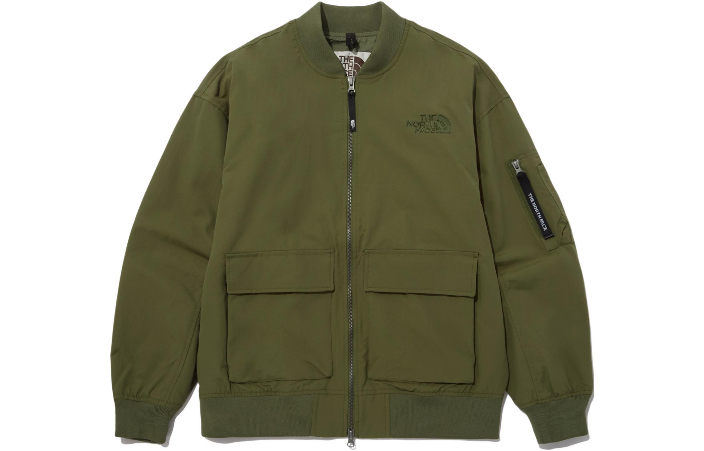 TNF Neilton FW24 All-Round Green Bomber Jacket Unisex Workwear Style NJ3BP12K