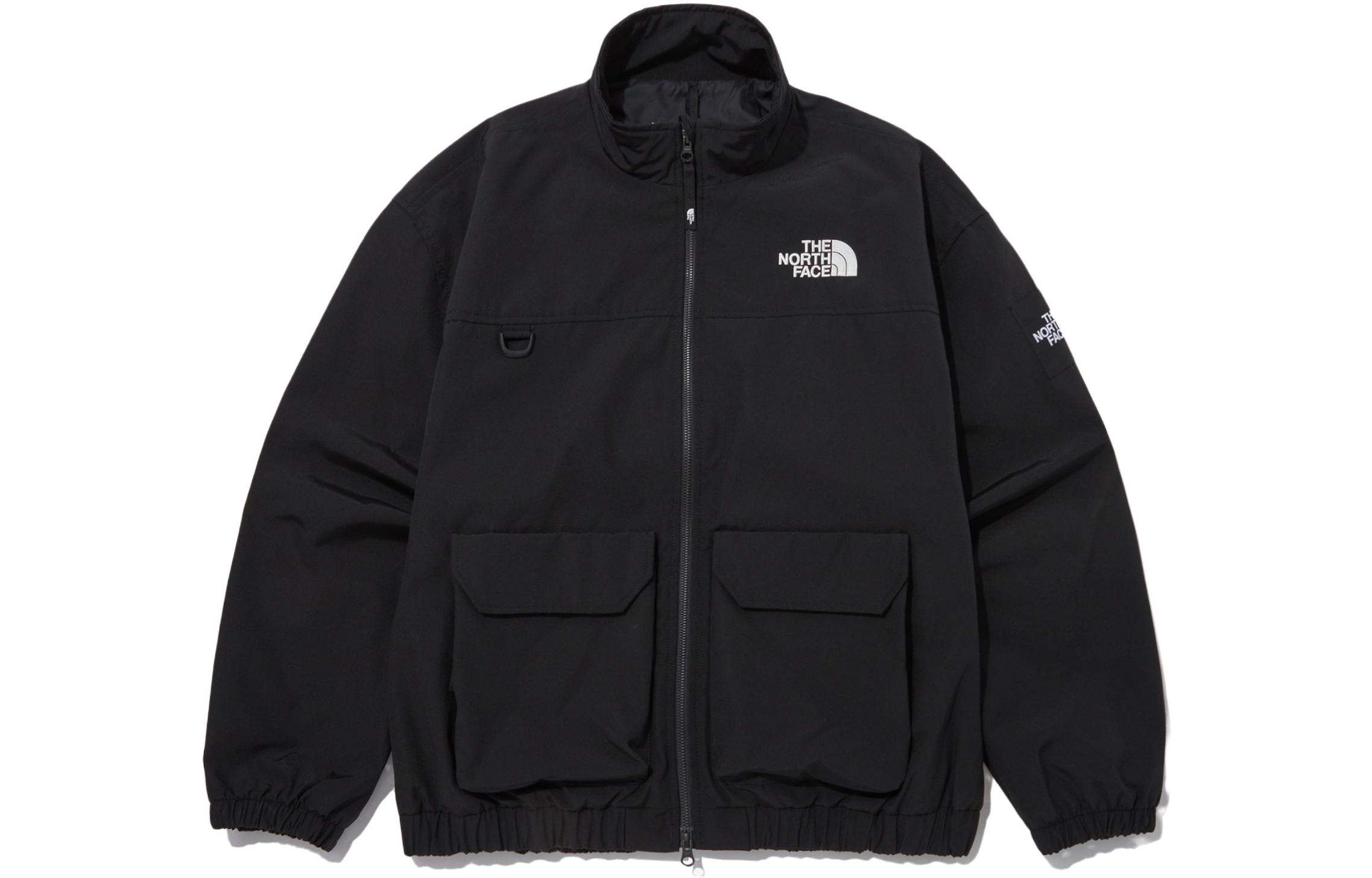 TNF Neilton Logo Embroidered Zip-Up Jacket Black NJ3BP51J