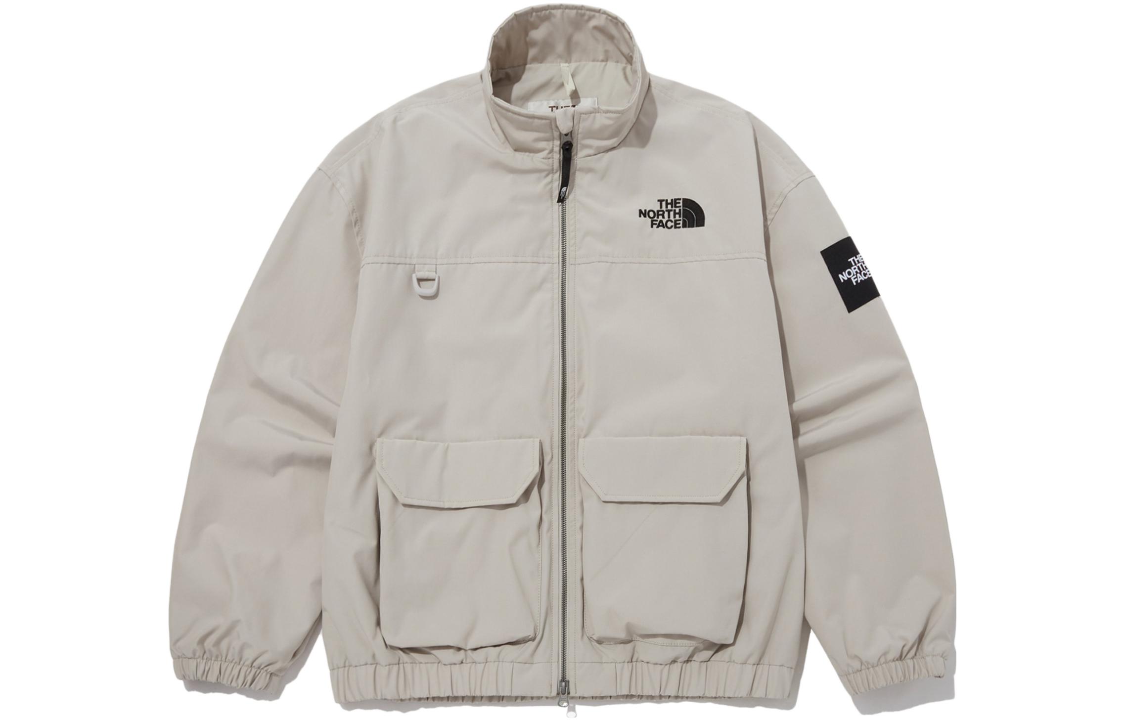 The North Face Neilton Outdoor Casual Stand Collar Utility Jacket - Beige NJ3BP51L