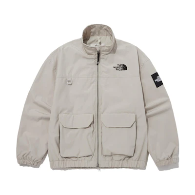 TNF Neilton Outdoor Casual Stand Collar Utility Jacket - Beige NJ3BP51L