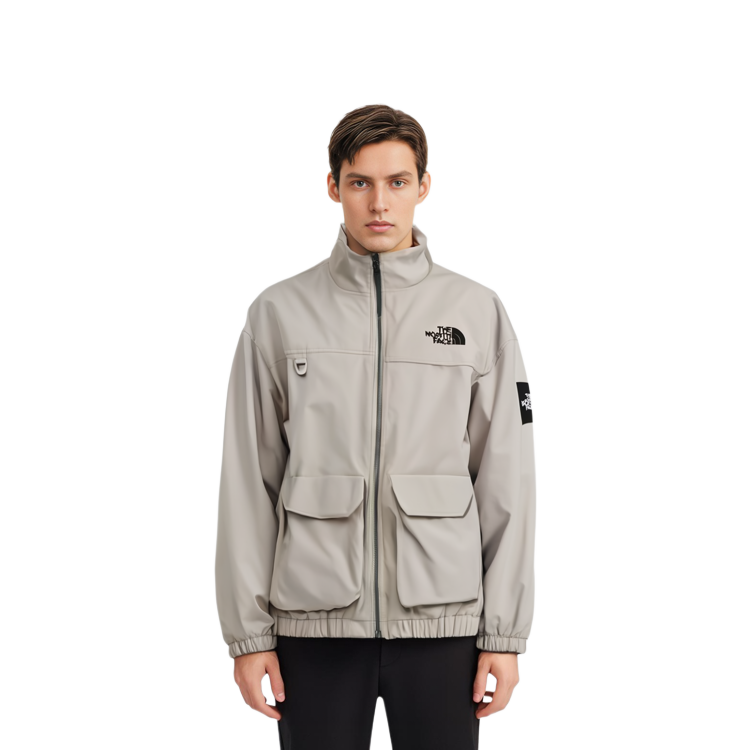 Purchase The North Face Neilton Jaket Stand Collar Utility Outdoor Casual - Beige NJ3BP51L