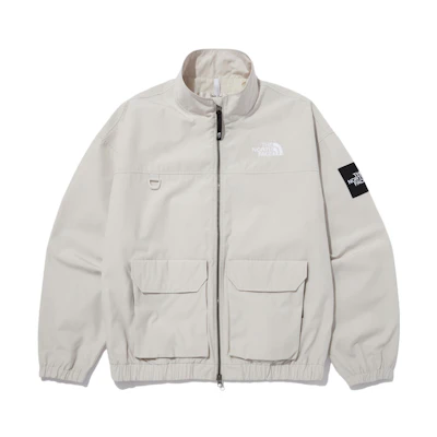 TNF Neilton SS22 White Logo Jacket with Zip Pockets for Men NJ3BN51K