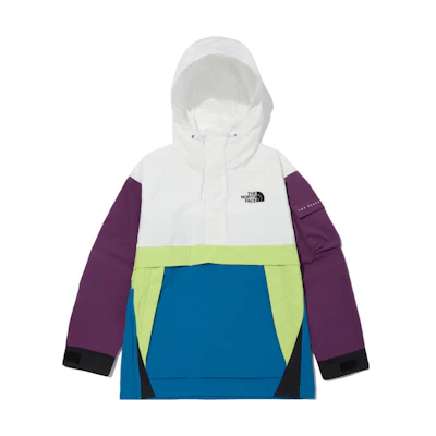 TNF New Dalton Anorak Colorblock Hoodie Jacket Navy Blue NA3BN00O