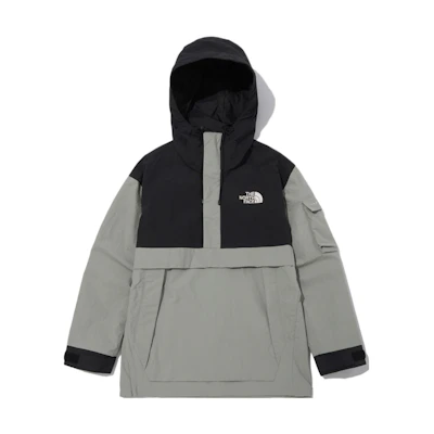 TNF New Dalton Anorak Colorblock Logo Hoodie Jacket Men Dark Gray NA3BN00M
