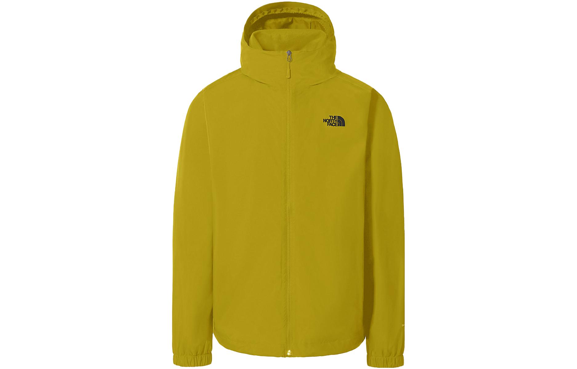TNF New Peak Solid Logo Windproof Waterproof Jacket Men Yellow Green NF0A82GA-76S