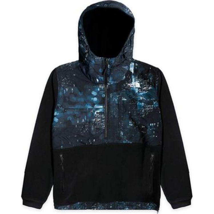The North Face Nightcrawlers Denali Fleece Anorak Multi Black Unisex Jacket NF0A47BBF22