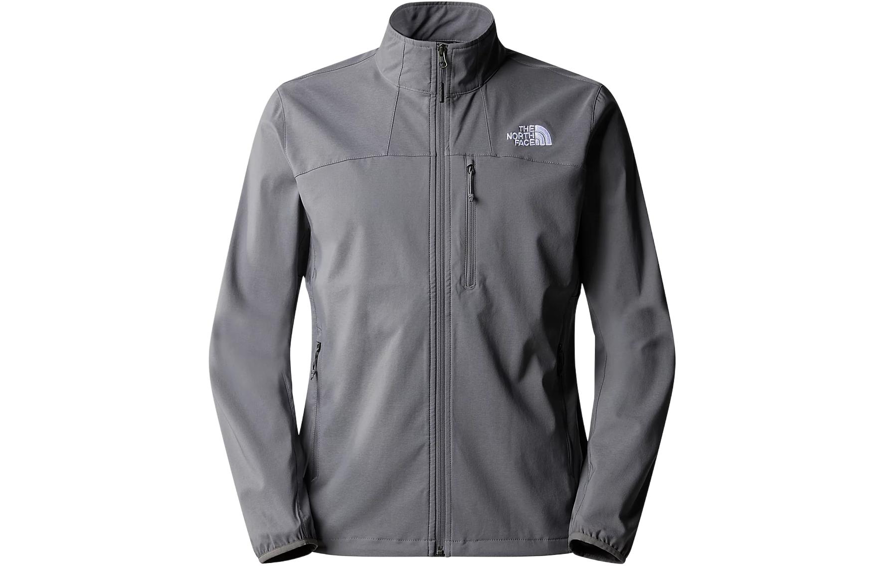 TNF Nimble Jacket Grey Windproof Waterproof Logo Collar Jacket NF0A2TYG-0UZ