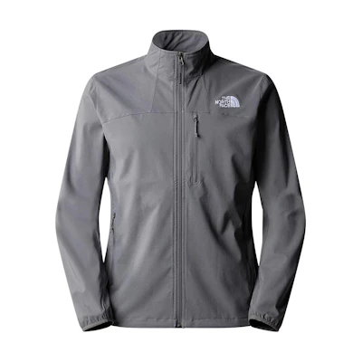 TNF Nimble Jacket Grey Windproof Waterproof Logo Collar Jacket NF0A2TYG-0UZ